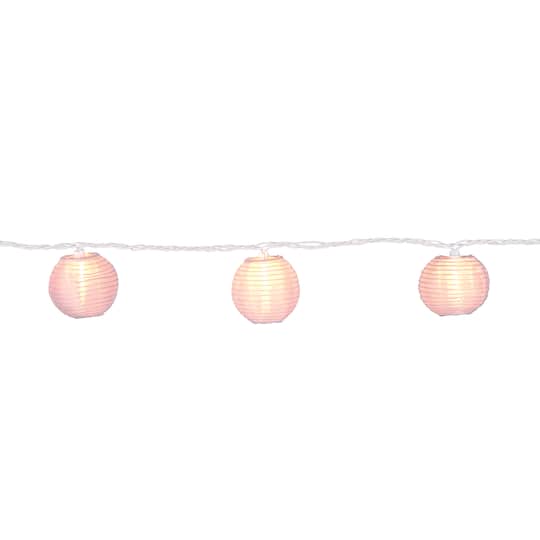 10ct. White Fabric Lantern String Lights By Ashland™